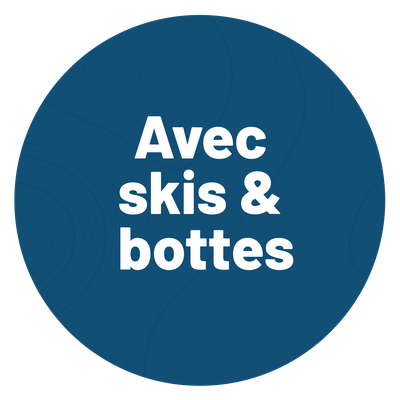 Privé 55 minutes - Ski alpin (3 ans et +) - Avec skis et bottes seulement